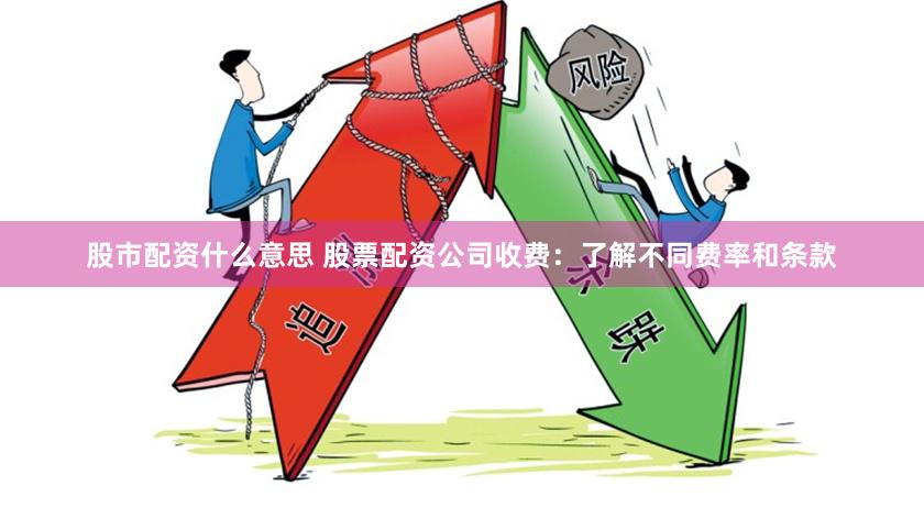 股市配资什么意思 股票配资公司收费：了解不同费率和条款